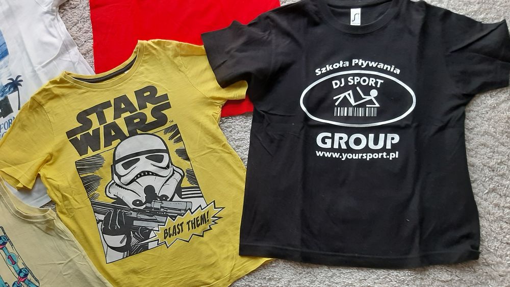 Zestaw 3szt koszulek 134 140 orlik star wars dla chłopaka lato