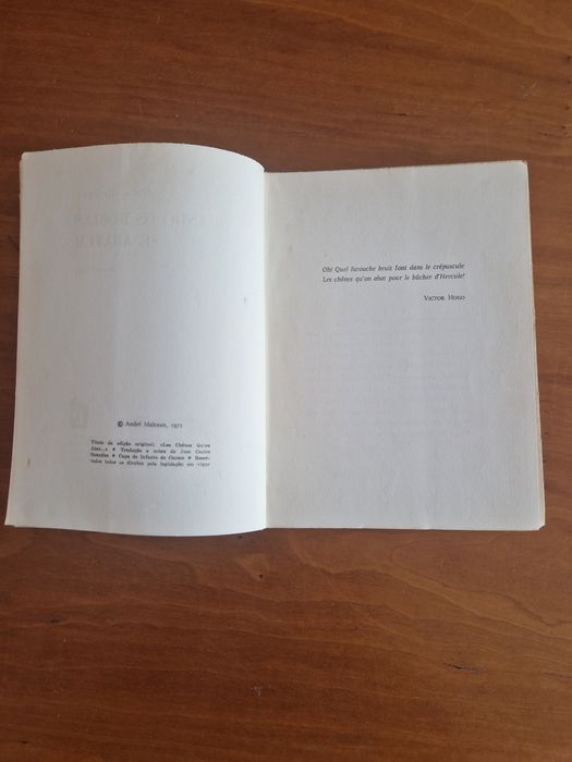 Romance "Quando os Robles se Abatem", André Malraux