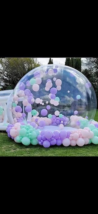 Bubble house dmuchaniec biały  dom dmuchany dmuchaniec