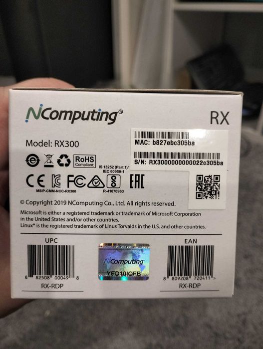 NComputing RX300 terminal ThinClient komputer