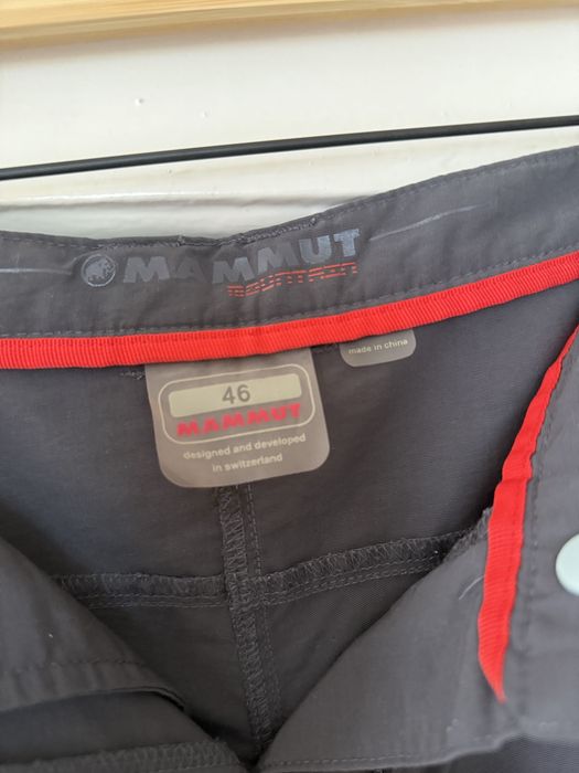 Szare spodnie trekkingowe mammut 46 XL zip off