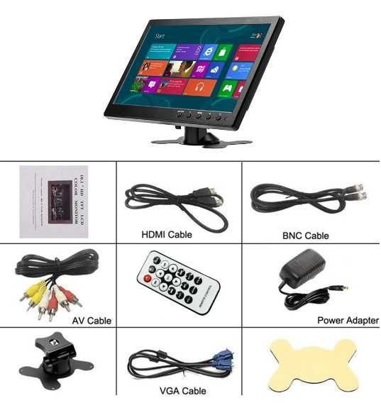 7" or 10.1" Portable 720p Monitor with VGA, HDMI, AV, USB64739691344899123