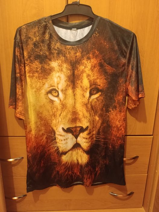 Męska koszulka / bluza z motywem LWA – efekt 3D, rozmiar L