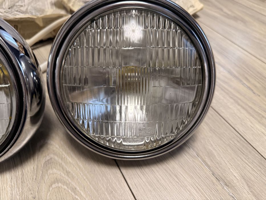 Нові фари Москвич 402,403,407,408,412,передня хром оптика,новые фары