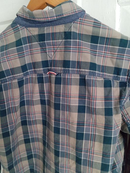 Koszula męska w kratkę marki Hilfiger Denim r. XL