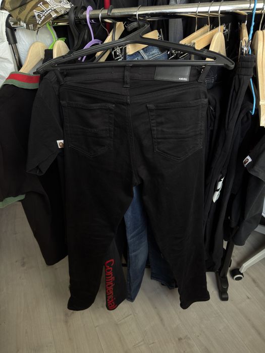 Legit ! Amiri Black Denim Zipper Detail Distressed Jeans амири джинсы оригинал