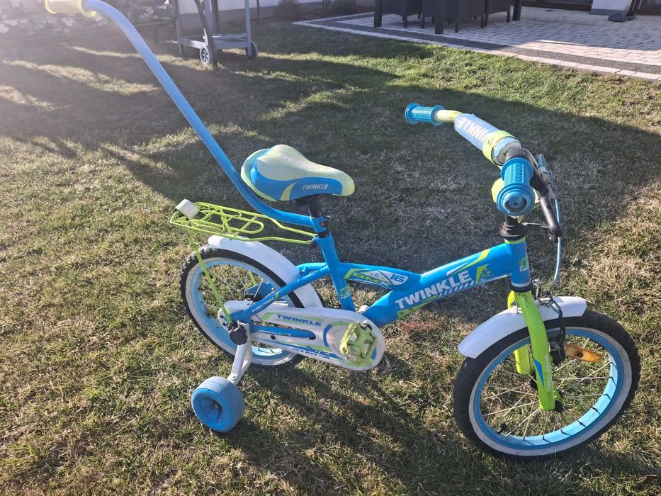 Rower Twinkle 16 cali (boczne kółka +drążek)