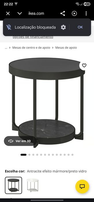 Mesa de centro como nova