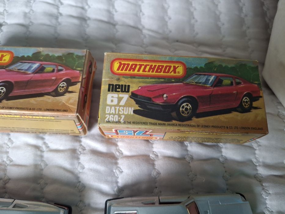Matchbox 67 novos com caixas datsun 260 z.
