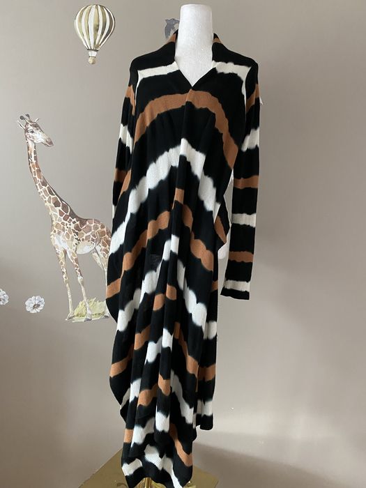 Kardigan długi asymetryczny narzutka elegancka Karen Millen