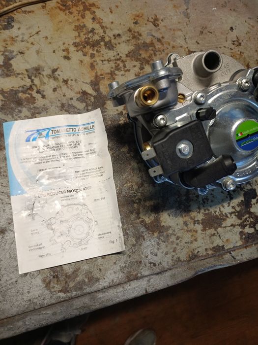 Газовий редуктор Tomasetto АТ07 до 100 к.с. RGTA3500 ГБО 2 покоління,