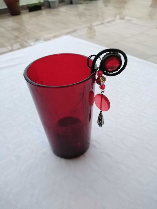 Copo Vermelho Castiçal