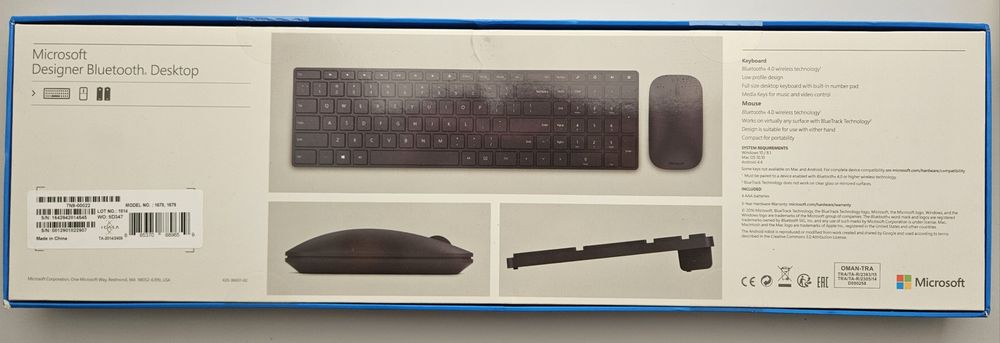 Microsoft Designer klawiatura bluetooth