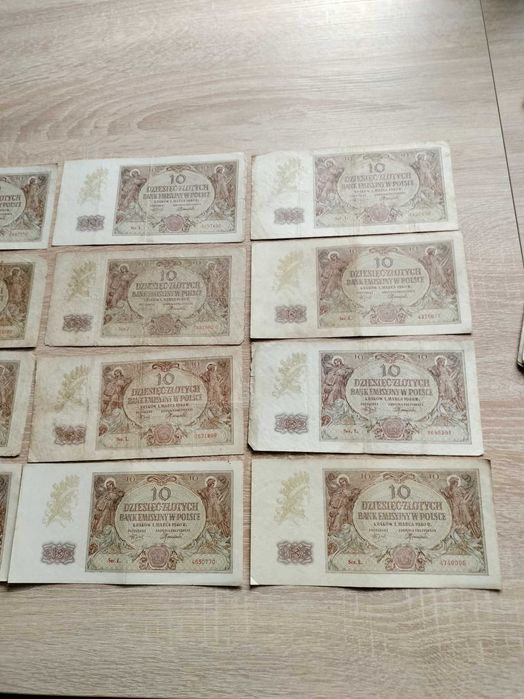 Banknoty Generalnej Guberni 10zł-12szt