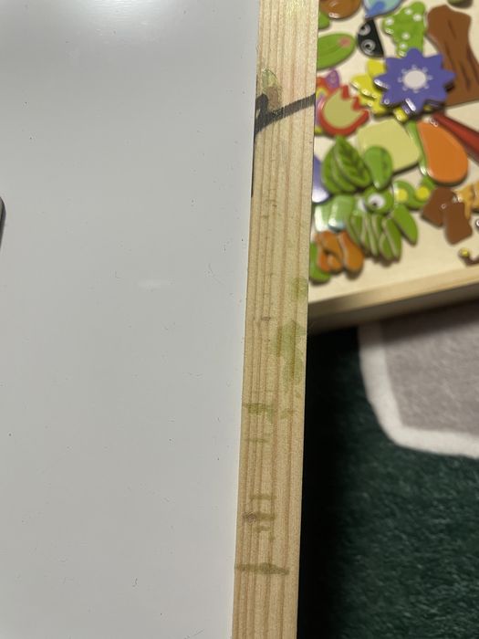 Деревʼяна магнітна дошка-мольберт 2в1 з мозайкою Animal puzzle