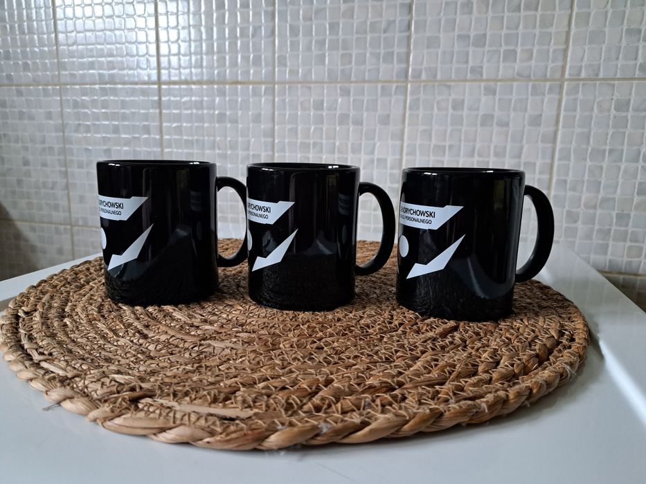 Komplet 3 kubków ceramicznych