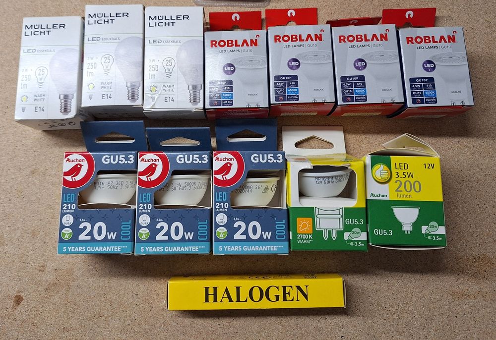 Conjunto de lampadas Led novas