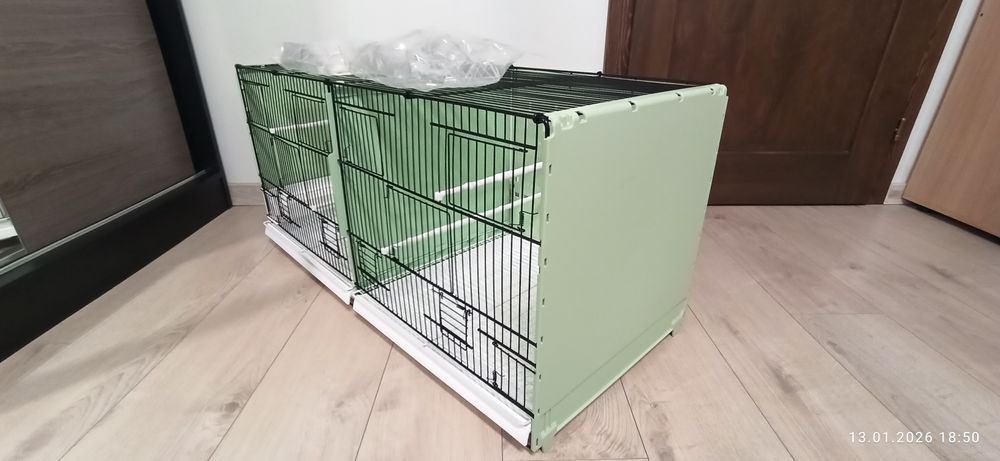 Klatka 2GR typ 421 zielona 90/40/40. 2 sztuki