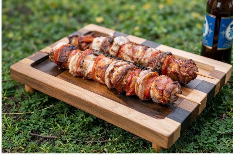 Дошка для подачі 40*26 на ніжках з натурального дерева