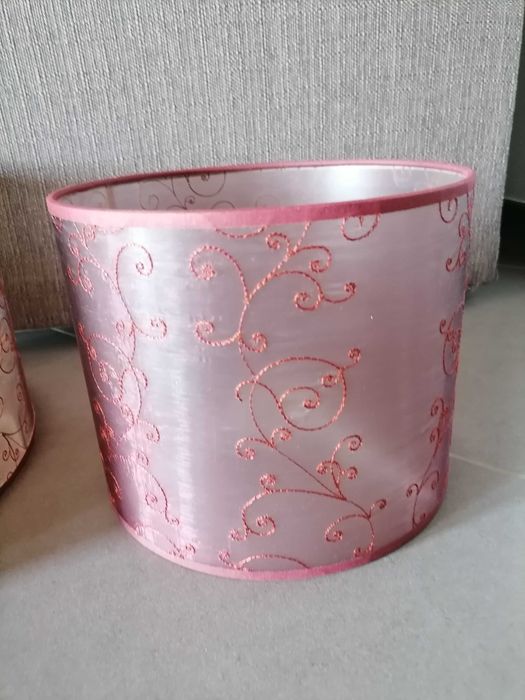 Abajur candeeiro Bordou - vendo conjunto ou em separado, desde 4,00