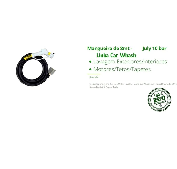 Máquina Lavagem Auto / GERADOR VAPOR ( Linha Profissional )