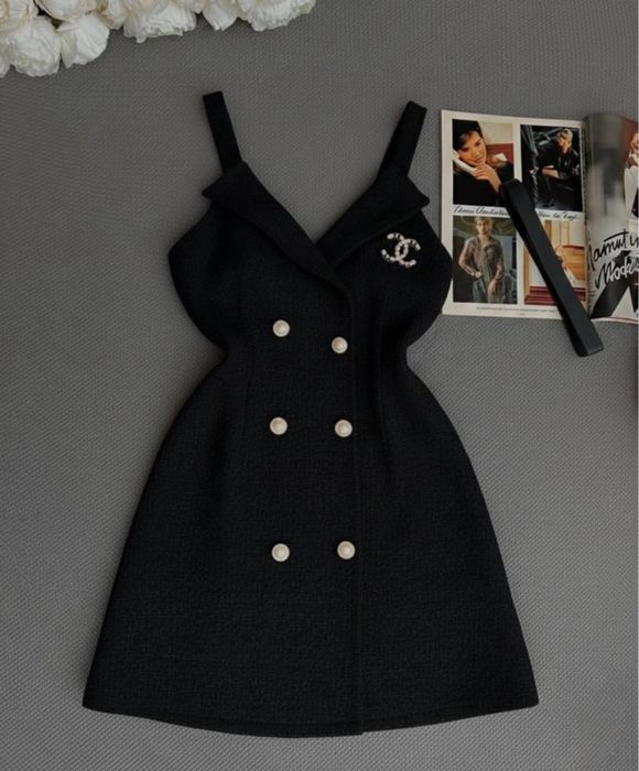 Жіночій Костюм сарафан і блузка в стиле Chanel