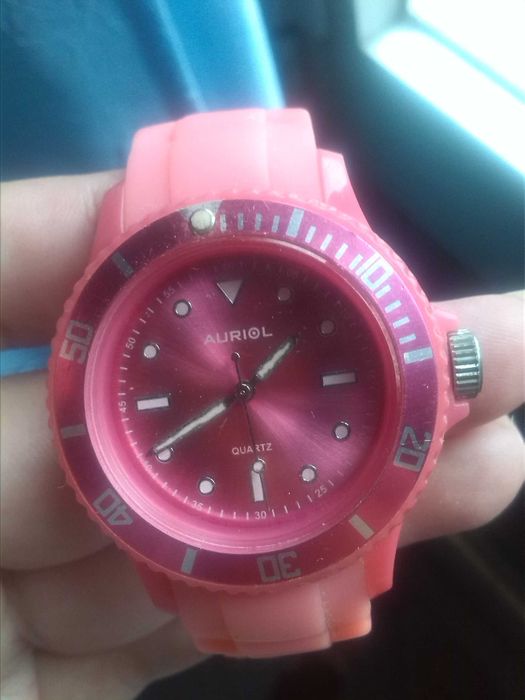 relogio rosa auriol completo- portes gratis