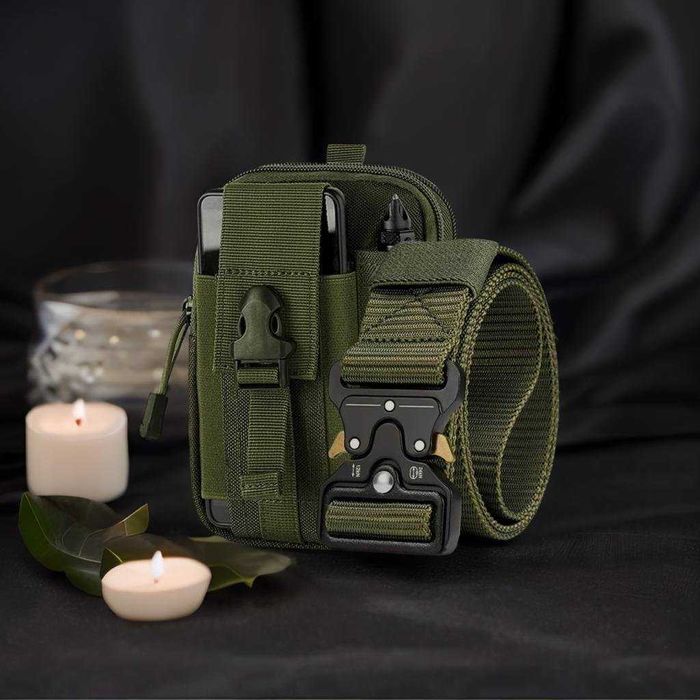 Nowa Zielona Nerka + Pas Taktyczny ZESTAW NA PREZENT