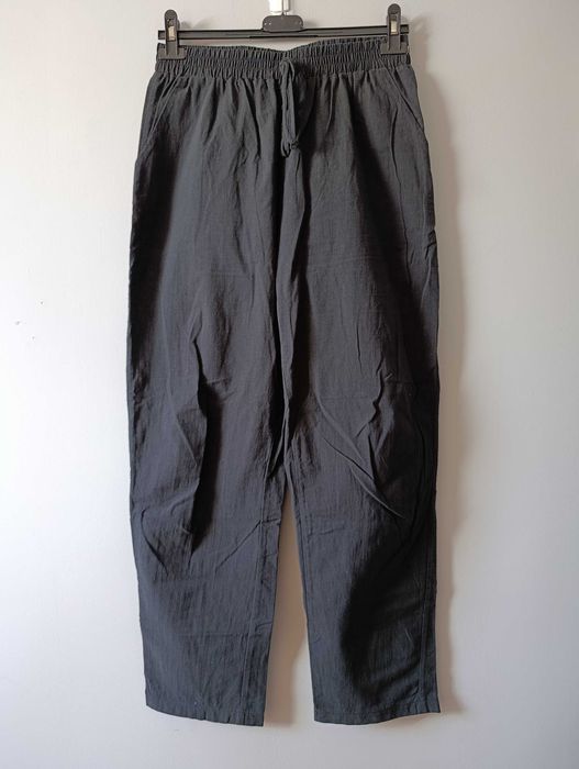 Czarne bawełniane spodnie Shein L