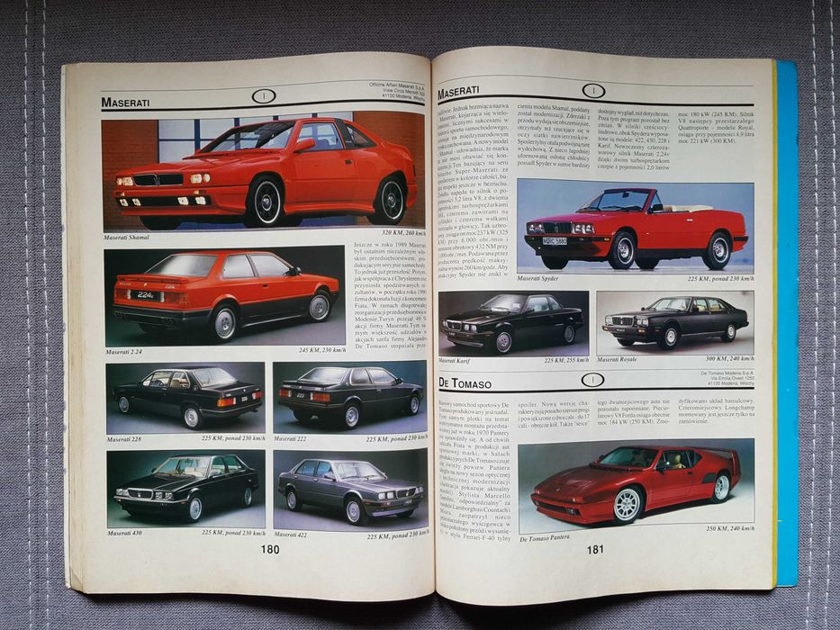 Samochody Świata 1991 - auto katalog Prego :: 1800 samochodów