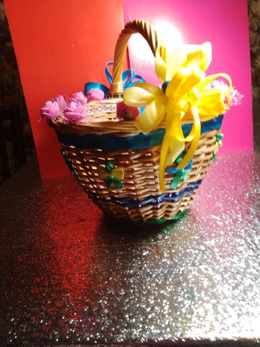 Кошик  на Паску,  Спаса  з  національним декором  дитячий +подарунок