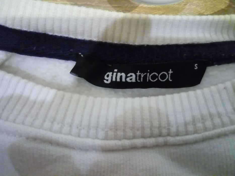 Bluza biała, gina tricot
