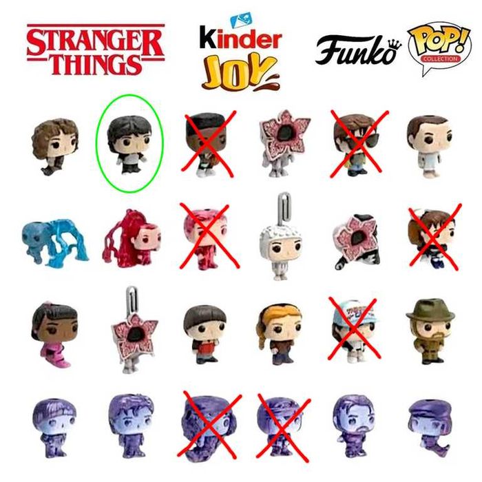Stranger Things Kinder Joy Дивні Дива Дастін обмін