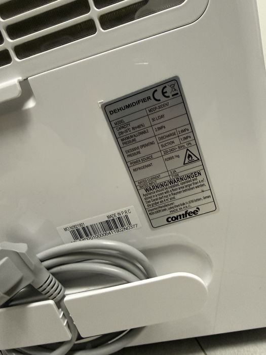 Comfee MDDP-30DEN7 osuszacz powietrza, 30 l/24 h