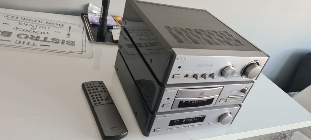 Wieża Sony TA S2, CD, Tuner, boczki piano grey
