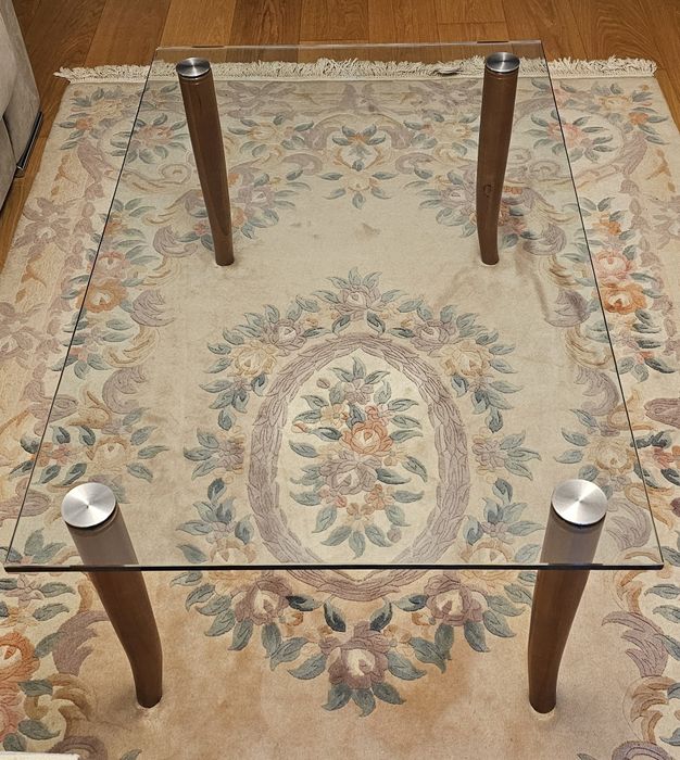 Mesa de centro de vidro