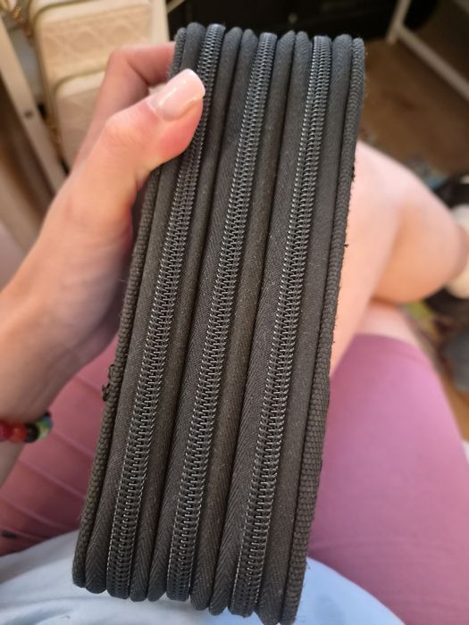 Trzykomorowy piórnik stitch