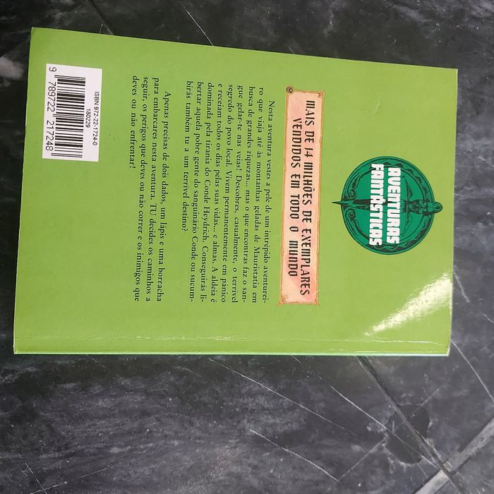 Livro Aventuras Fantásticas nº29 A MALDIÇÃO DO VAMPIRO.