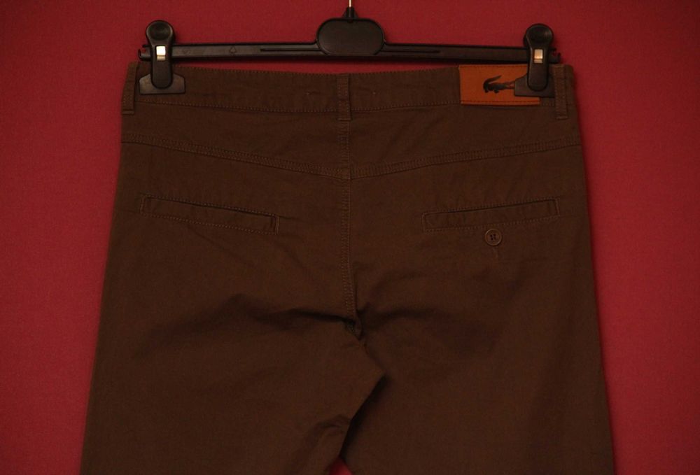 Lacoste рр 36 US 4 брючки из хлопка и эластина