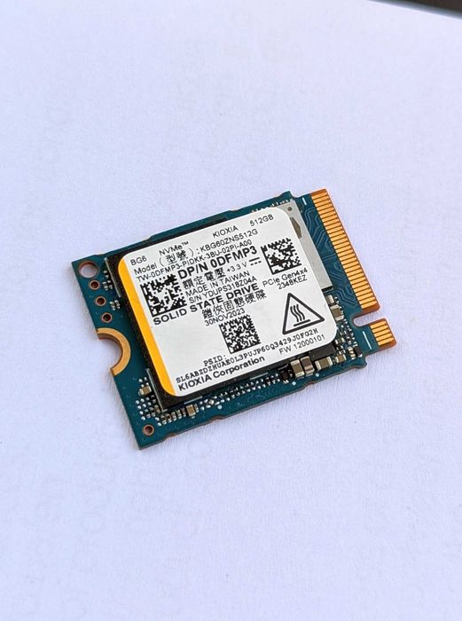 Брендовий NVMe SSD Kioxia BG6 512GB 2230 - 5000mb/s - health 98%