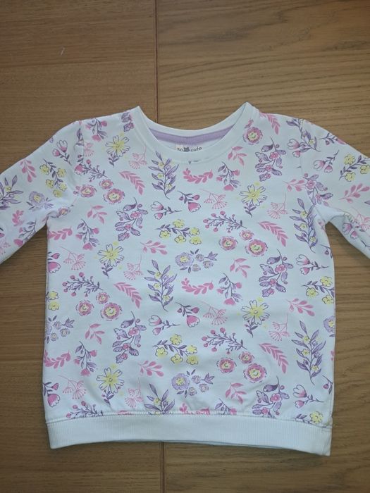 Bluza wkładana kwiatki 98 zestaw