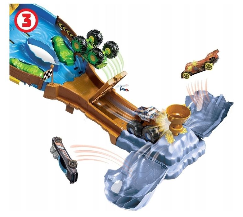 Nowy Hot Wheels, Tor Turniej tytanów, Monster Trucks,