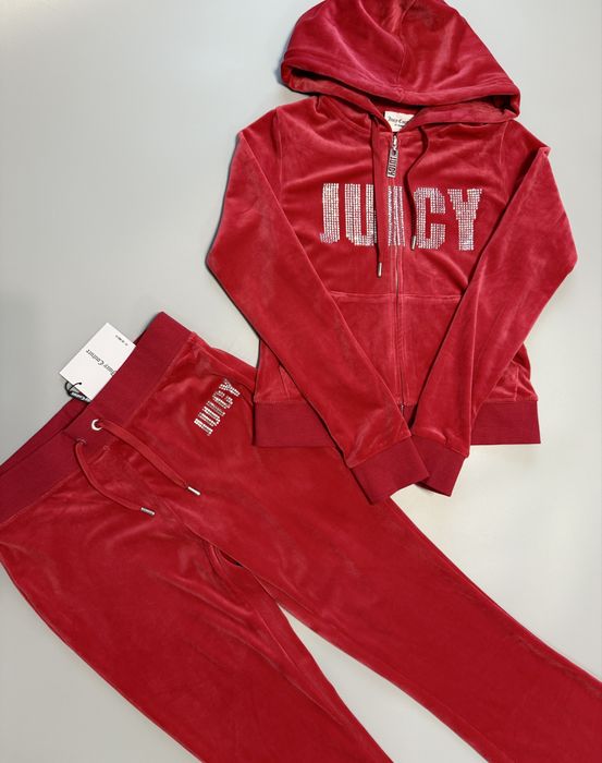 Велюровий костюм Juicy Couture новий оригінал червоний S, M кльош