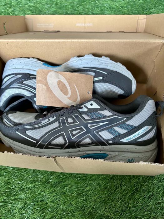 ASICS Gel-Venture 6 Cement Grey Obsidian Grey Sneakersy Sportowe EU 38 24 cm