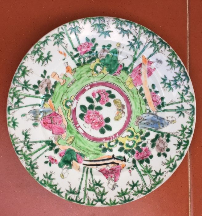 Companhia das Indias -- Par pratos Japão -- Familia Rosa