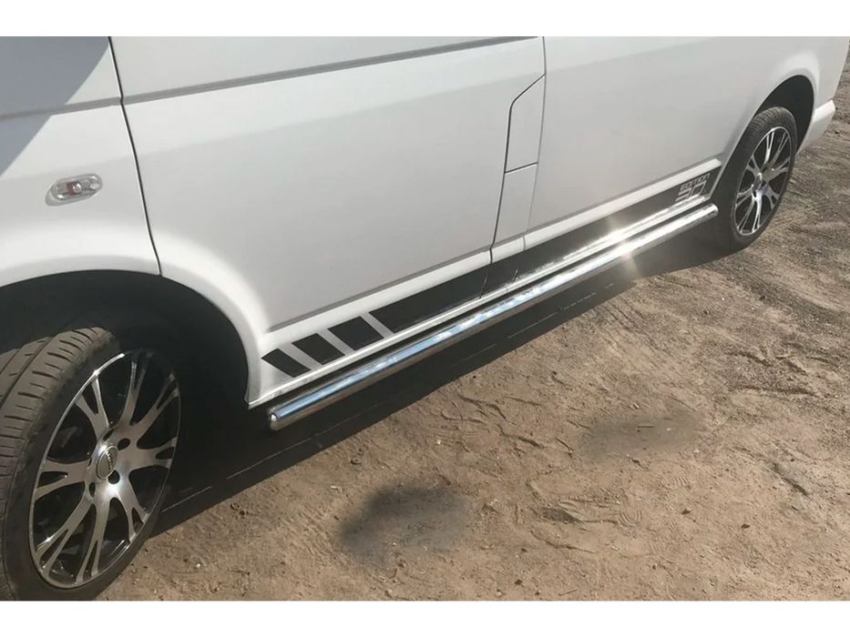 Боковые трубы для Volkswagen T6 из нержавеющей стали (2 шт.)