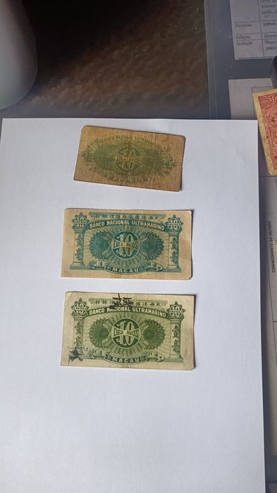 Notas antigas nacionais e estrangeiras