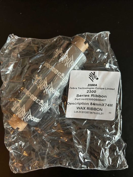 Taśma woskowa Zebra 64mm/74m