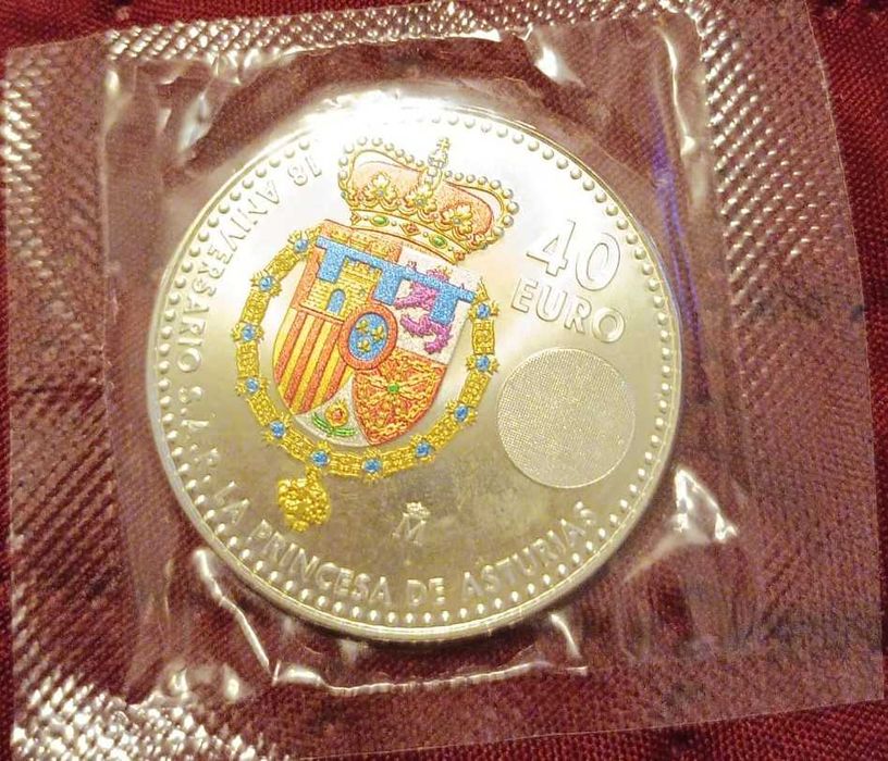 Moeda Princesa Leticia 2023 - 40 Euros
