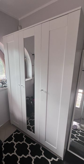 Szafa ikea biała brimnes z lustrem